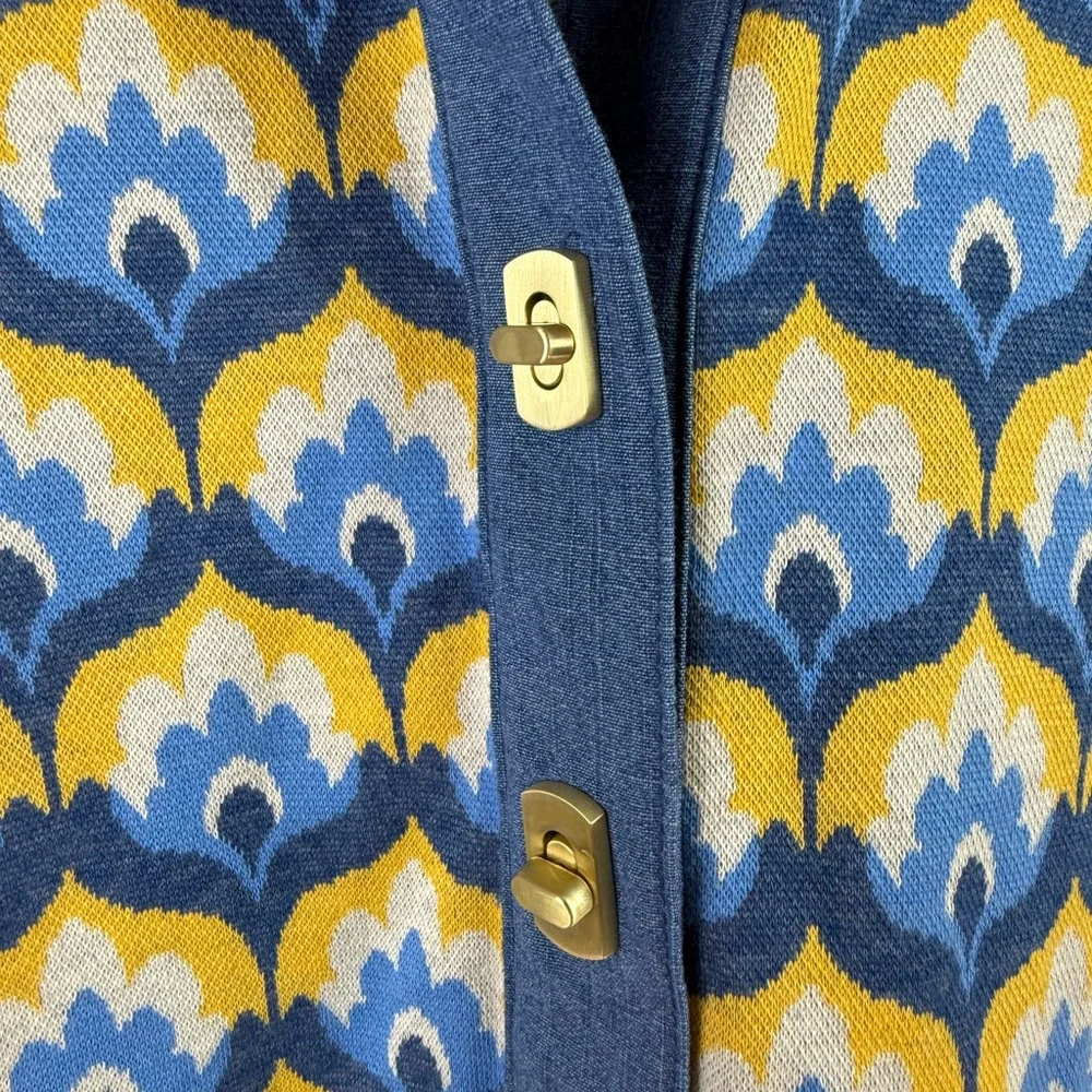 Perfect like new J.McLaughlin Bryony Dress In Mod Squad 3/4 Sleeve Blue - Picture 7 of 12